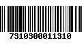 Código de Barras 7310300011310