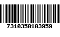 Código de Barras 7310350103959