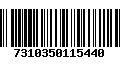 Código de Barras 7310350115440