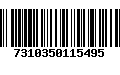 Código de Barras 7310350115495