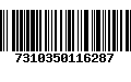 Código de Barras 7310350116287