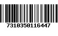 Código de Barras 7310350116447