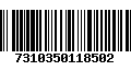 Código de Barras 7310350118502