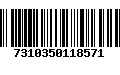 Código de Barras 7310350118571