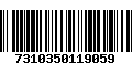 Código de Barras 7310350119059