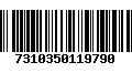 Código de Barras 7310350119790