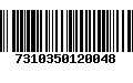 Código de Barras 7310350120048