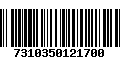 Código de Barras 7310350121700