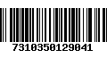 Código de Barras 7310350129041