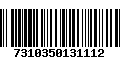 Código de Barras 7310350131112