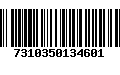 Código de Barras 7310350134601