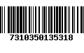 Código de Barras 7310350135318