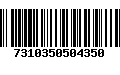 Código de Barras 7310350504350