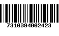 Código de Barras 7310394002423