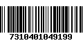 Código de Barras 7310401049199