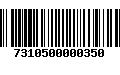 Código de Barras 7310500000350