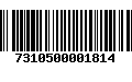 Código de Barras 7310500001814