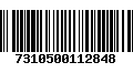 Código de Barras 7310500112848