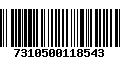 Código de Barras 7310500118543