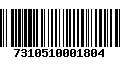 Código de Barras 7310510001804