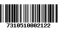 Código de Barras 7310510002122