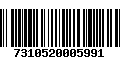 Código de Barras 7310520005991