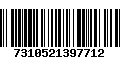 Código de Barras 7310521397712