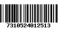 Código de Barras 7310524012513