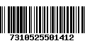 Código de Barras 7310525501412