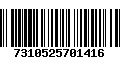 Código de Barras 7310525701416