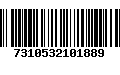 Código de Barras 7310532101889