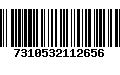 Código de Barras 7310532112656