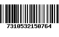 Código de Barras 7310532150764