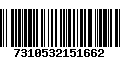 Código de Barras 7310532151662