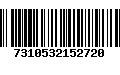 Código de Barras 7310532152720