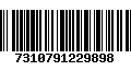 Código de Barras 7310791229898