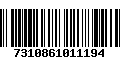 Código de Barras 7310861011194