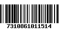 Código de Barras 7310861011514