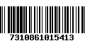 Código de Barras 7310861015413