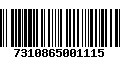 Código de Barras 7310865001115