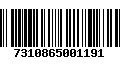 Código de Barras 7310865001191