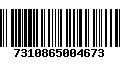 Código de Barras 7310865004673