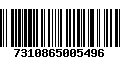 Código de Barras 7310865005496