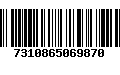 Código de Barras 7310865069870