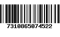 Código de Barras 7310865074522