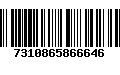 Código de Barras 7310865866646