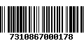 Código de Barras 7310867000178