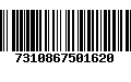 Código de Barras 7310867501620