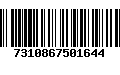 Código de Barras 7310867501644