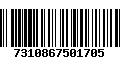 Código de Barras 7310867501705